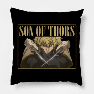 Vintage Vinland Saga Thorfinn Throw Pillow Official Vinland Saga Merch