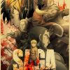 Vinland Saga Anime Manga Retro Poster Kraft Paper Prints Home Room Decor Vintage Painting Wall Stickers 1 - Vinland Saga Store