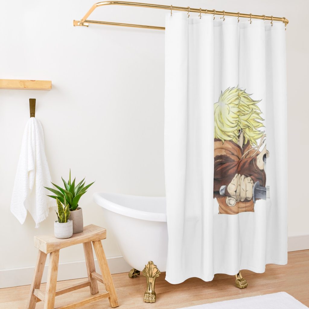 Vinland Saga ,Thorfinn Shower Curtain Official Vinland Saga Merch